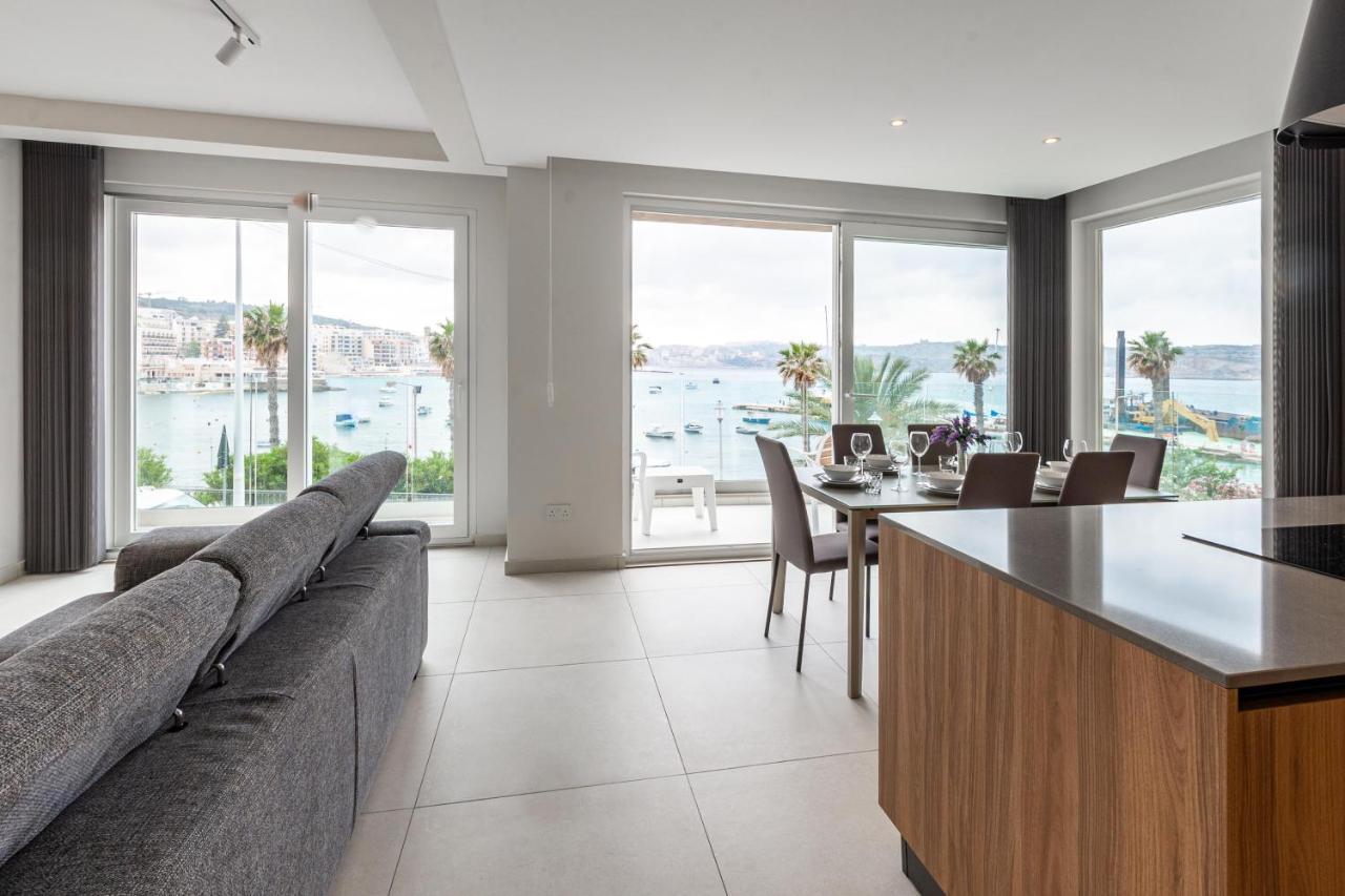 Seafront Luxury Apartment San Pawl il-Baħar Extérieur photo