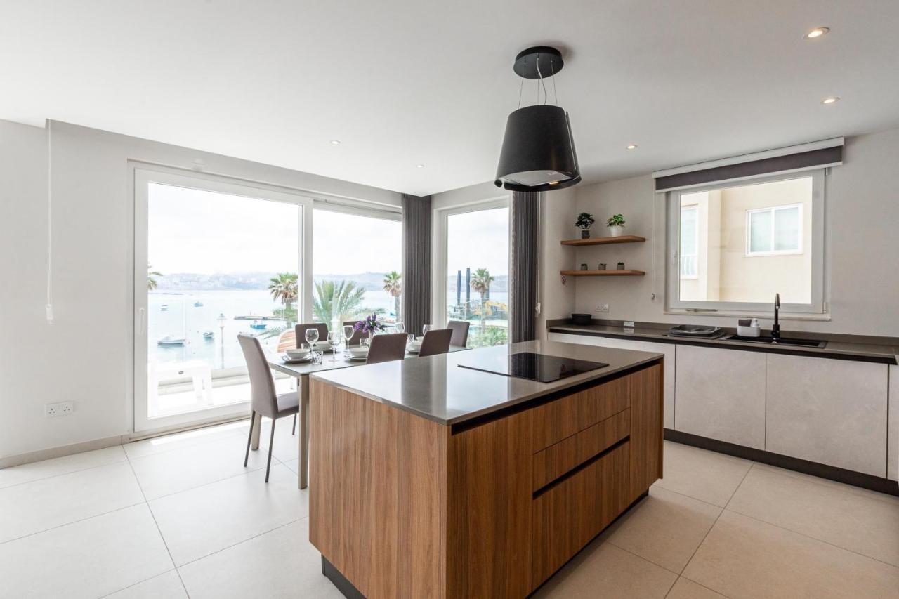 Seafront Luxury Apartment San Pawl il-Baħar Extérieur photo